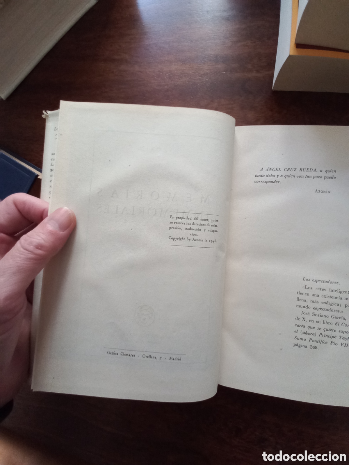Libros de segunda mano: Memorias inmemoriales, Azor&iacute;n - Foto 3