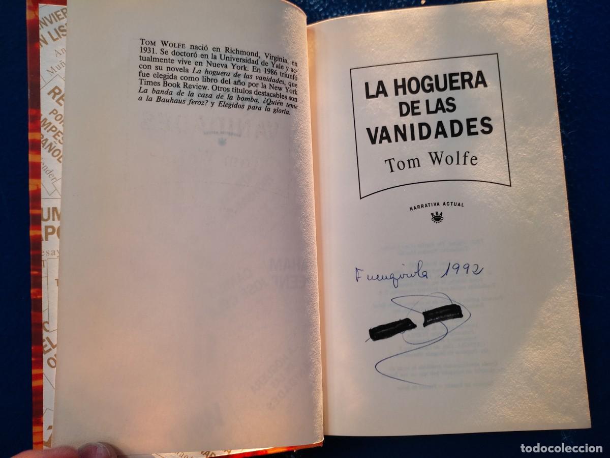 Libros de segunda mano: La Hoguera de las Vanidades Tom Wolfe RBA Editores 1992 - Foto 6