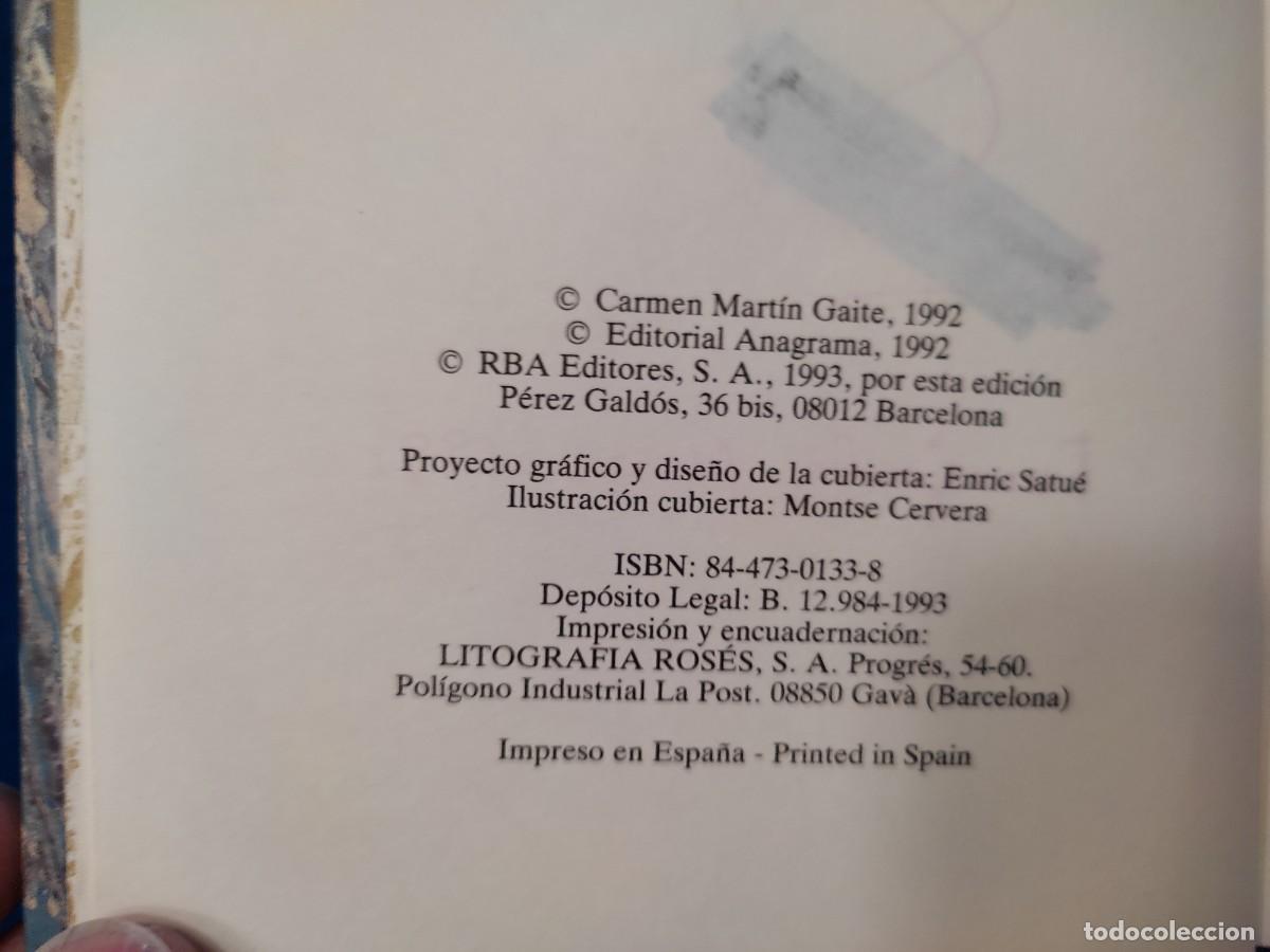 Libros de segunda mano: Nubosidad Variable Carmen Martin Gaite RBA Editores 1992 - Foto 4