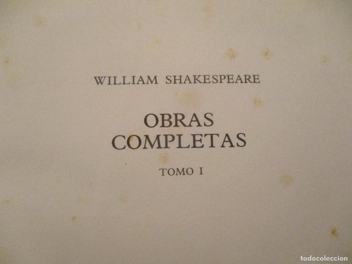 Libros de segunda mano: William shakespeare Obras completas Tomo I W24415 - Foto 3