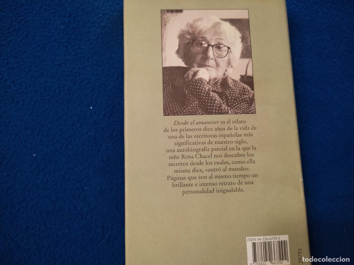 Libros de segunda mano: Desde el Amanecer Rosa Chacel C&iacute;rculo de Lectores 1997 - Foto 3
