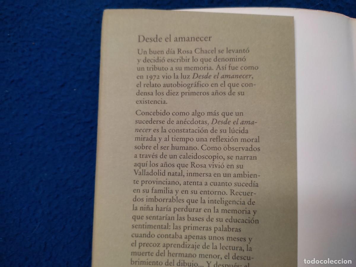 Libros de segunda mano: Desde el Amanecer Rosa Chacel C&iacute;rculo de Lectores 1997 - Foto 5