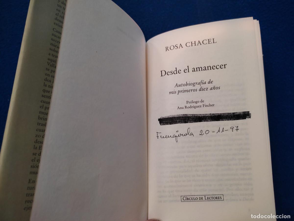 Libros de segunda mano: Desde el Amanecer Rosa Chacel C&iacute;rculo de Lectores 1997 - Foto 7