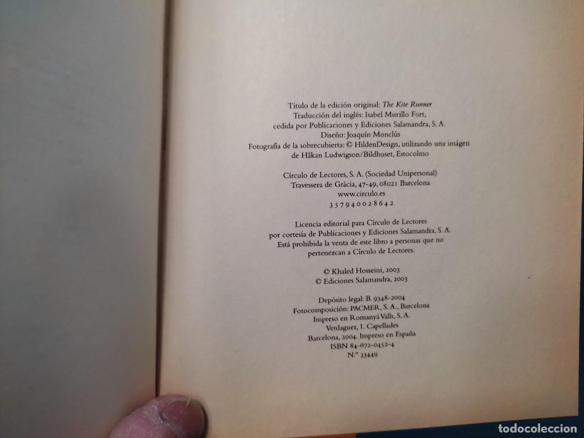 Libros de segunda mano: Cometas en el Cielo Khaled Hoddheini C&iacute;rculo de Lectores - Foto 7
