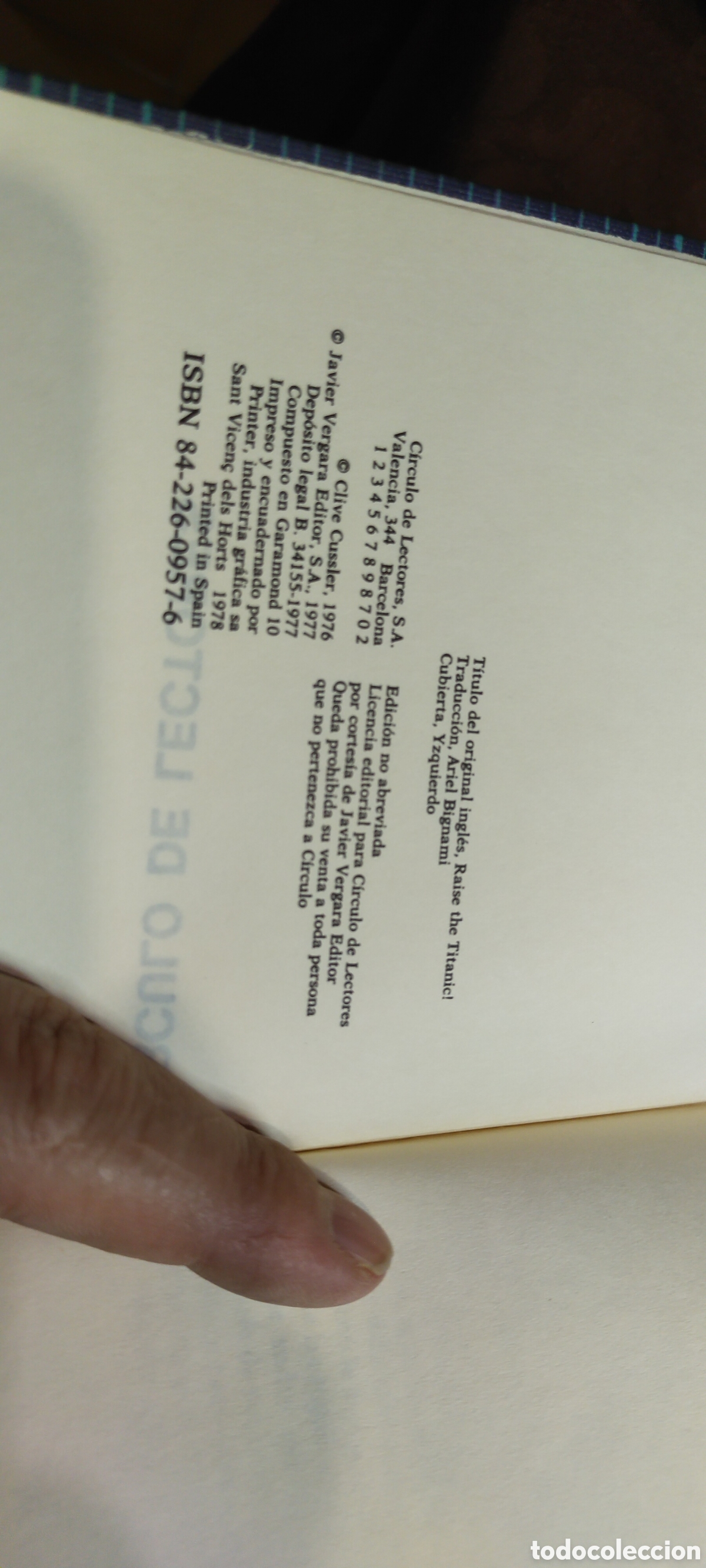 Libros de segunda mano: Rescaten el Titanic. Clive cussler - Foto 3