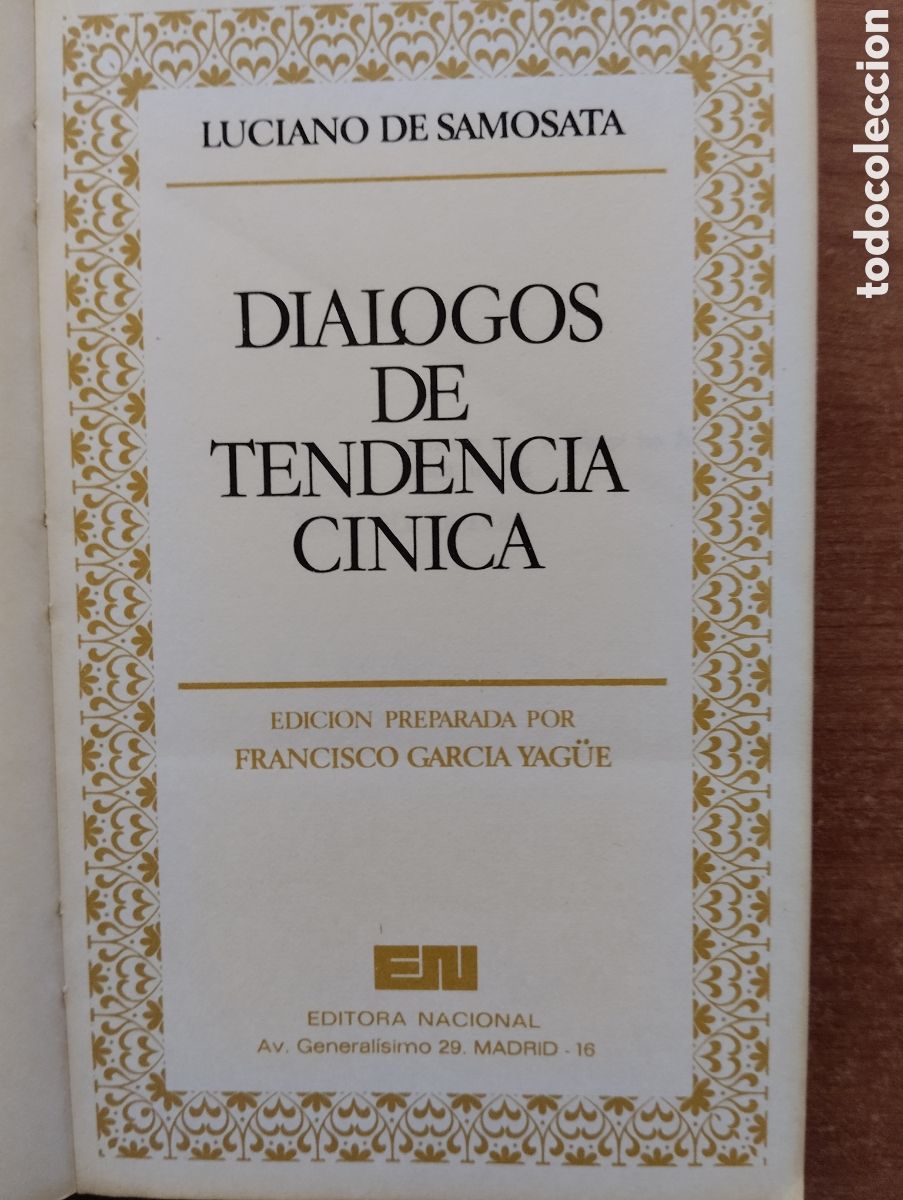 Libros de segunda mano: Di&aacute;logos de tendencia c&iacute;nica, Luciano de Samosata - Foto 4