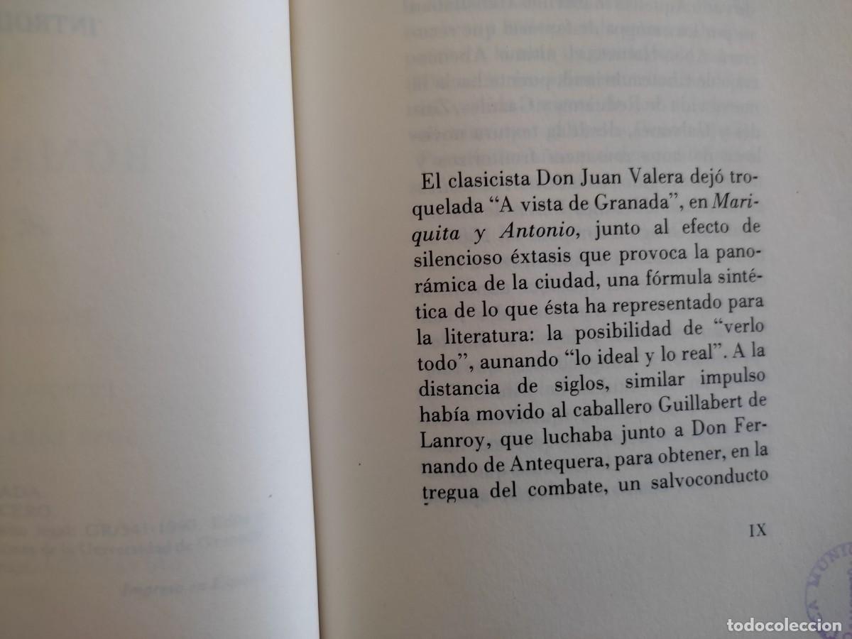 Libros de segunda mano: Granada y El Romancero Manuel Alvar Editado Universidad de Granada 1990 - Foto 7