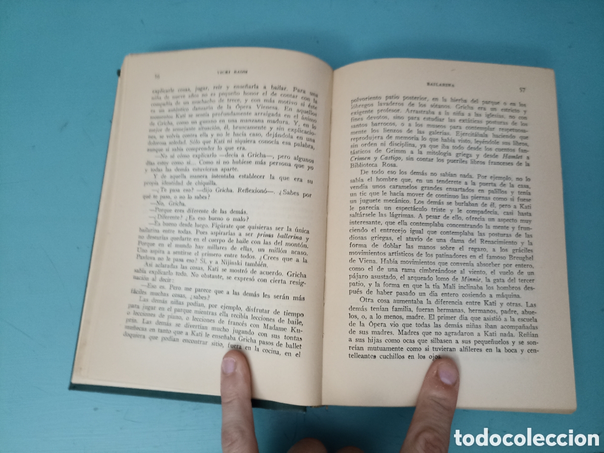 Libros de segunda mano: Bailarina. Vicki Baum. Barcelona 1959 - Foto 3