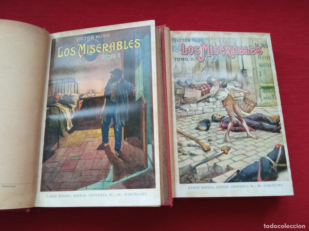 Libros de segunda mano: Los miserables (Dos vol&uacute;menes). Autor: V&iacute;ctor Hugo - Foto 2