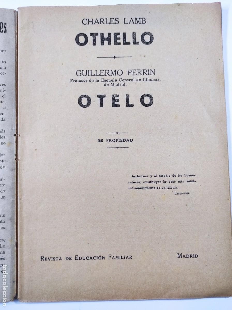 Libros de segunda mano: OTELO - CHARLES LAMB - NUEVA COLECCI&Oacute;N DE NOVELAS BILING&Uuml;ES - Foto 3