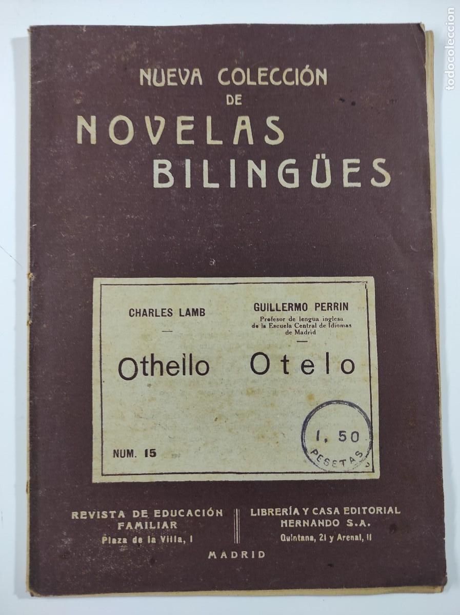 Libros de segunda mano: OTELO - CHARLES LAMB - NUEVA COLECCI&Oacute;N DE NOVELAS BILING&Uuml;ES - Foto 1