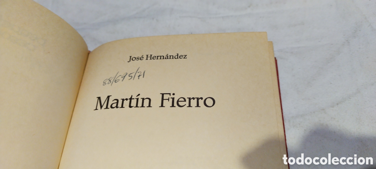 Libros de segunda mano: Mart&iacute;n Fierro. Jos&eacute; Hern&aacute;ndez - Foto 1