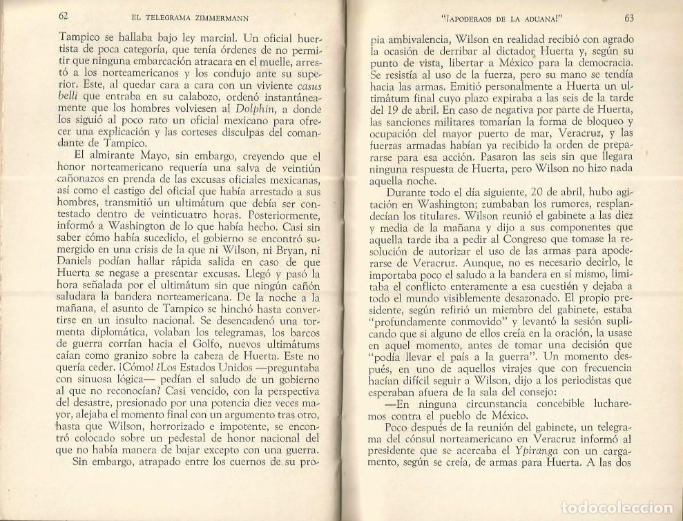 Libros de segunda mano: EL TELEGRAMA ZIMMERMANN - BARBARA W. TUCHMAN - Foto 4