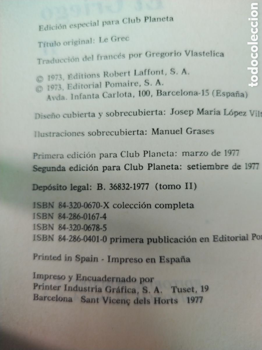 Libros de segunda mano: EL GRIEGO a&ntilde;o 1977 - Foto 2