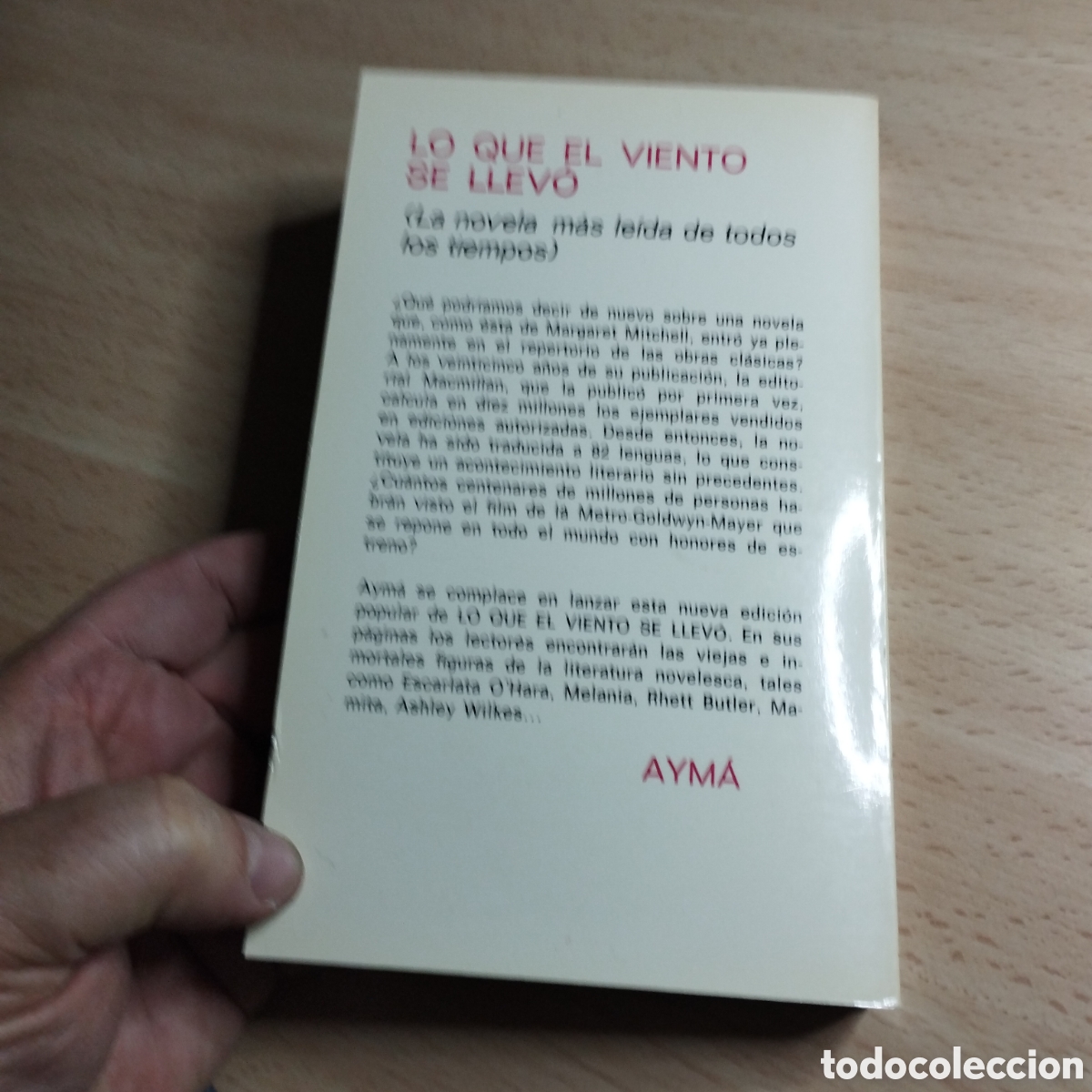 Libros de segunda mano: Lo que el viento se llev&oacute;. Margaret Mitchell. 1978. Aym&aacute;. Completa. - Foto 5