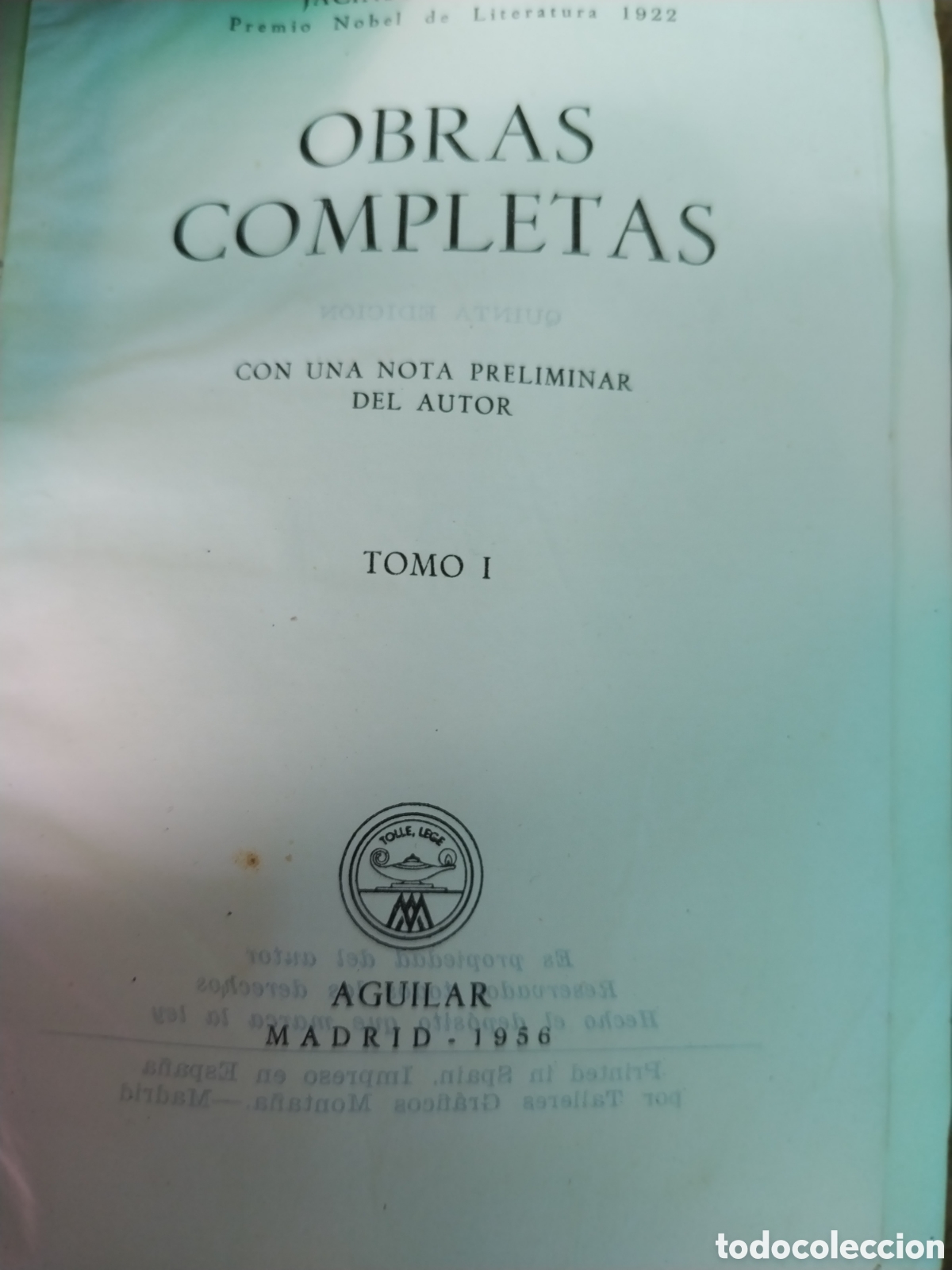 Libros de segunda mano: J BENAVENTE obras completas a&ntilde;o 1956 - Foto 2