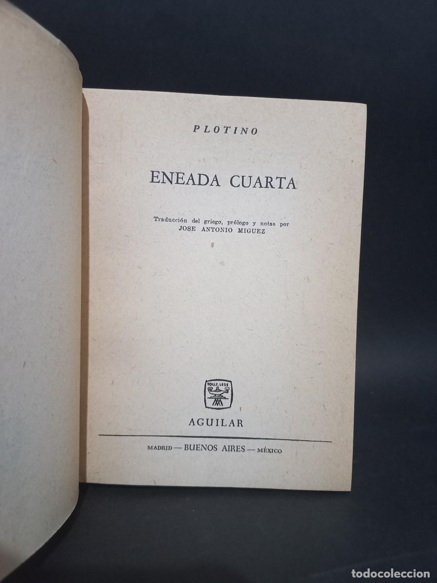 Libros de segunda mano: PLOTINO - ENEADA CUARTA - EDITORIAL AGUILAR - 1966 - Foto 2