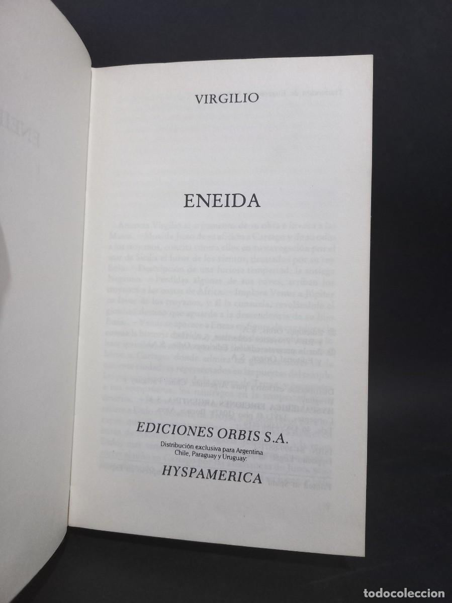 Libros de segunda mano: VIRGILIO - ENEIDA - EDITORIAL ORBIS - 1984 - Foto 2