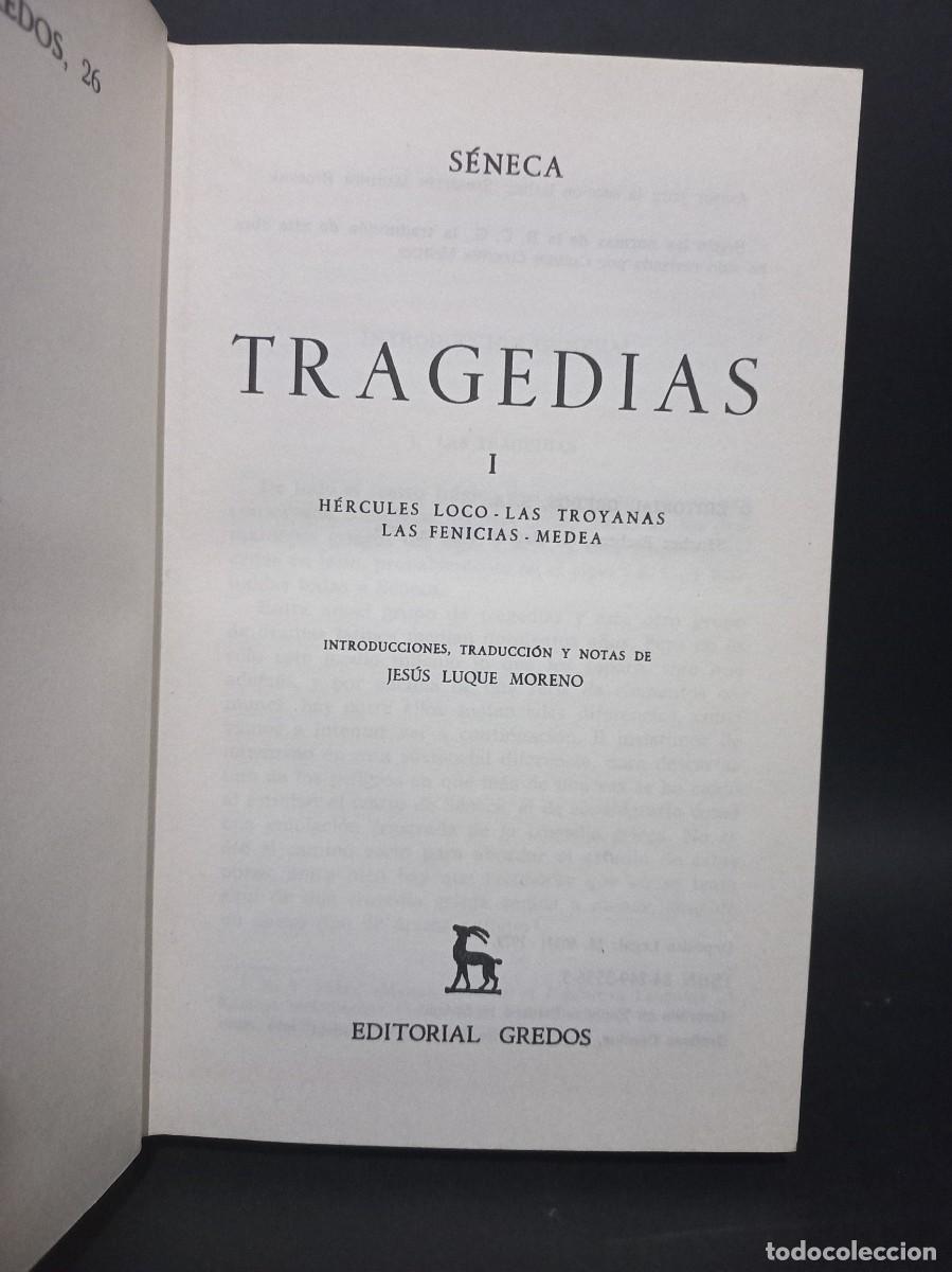 Libros de segunda mano: S&Eacute;NECA - TRAGEDIAS TOMO I Y II - EDITORIAL GREDOS - 1979 - Foto 2