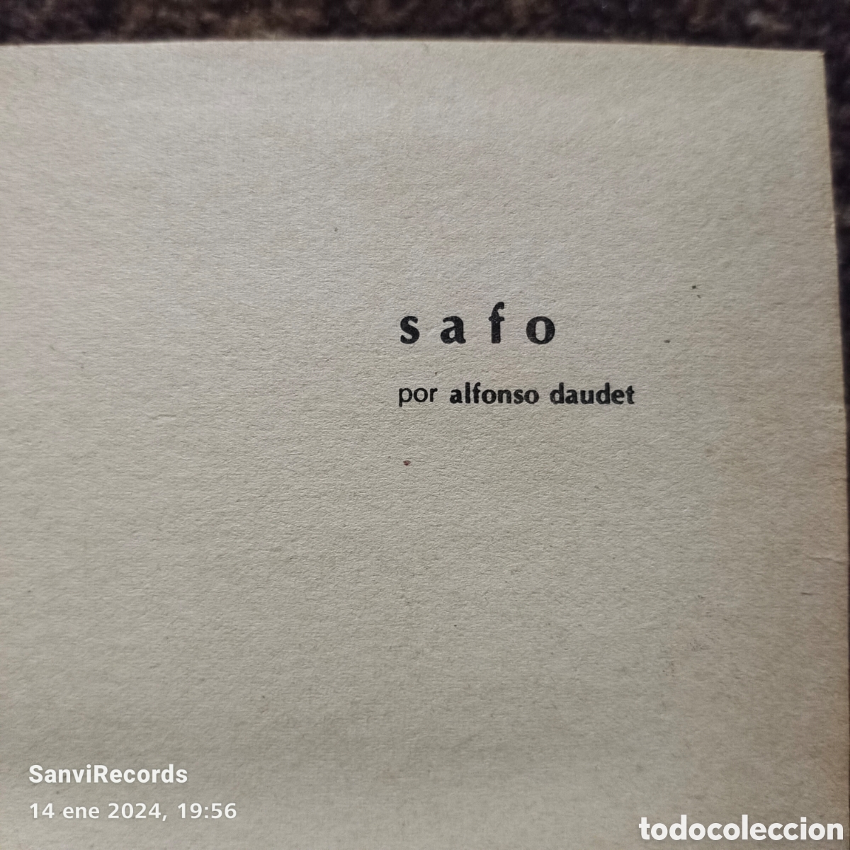 Libros de segunda mano: SAFO (ALFONSO DAUDET) (RODEGAR) - Foto 3
