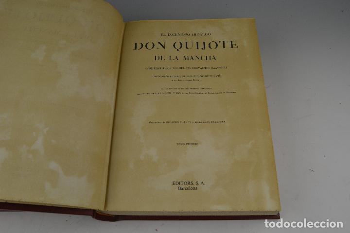 Libros de segunda mano: DON QUIJOTE - 2 VOL. 23X32 CM. EDITORS S.A. 1983. - Foto 2