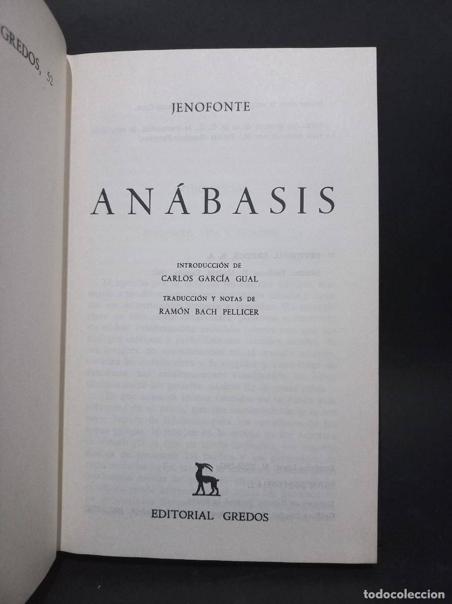 Libros de segunda mano: JENOFONTE - AN&Aacute;BASIS - 1982 - Foto 2