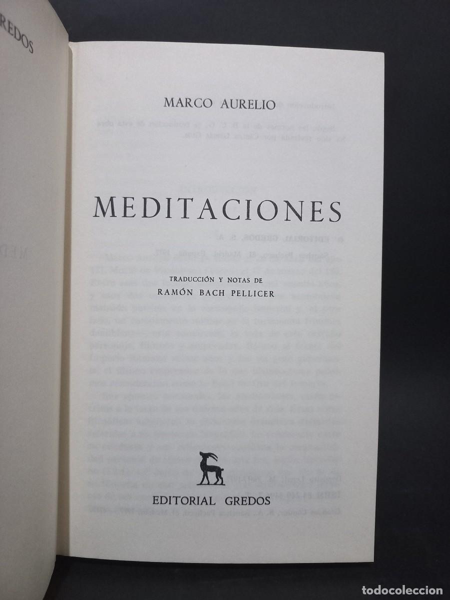 Libros de segunda mano: MARCO AURELIO - MEDITACIONES - 1977 - Foto 2