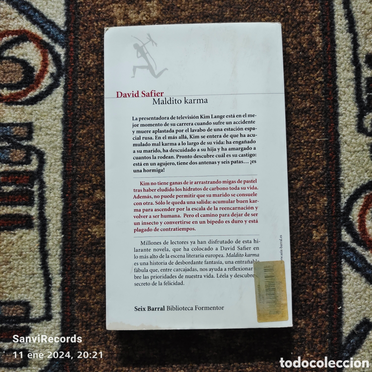 Libros de segunda mano: MALDITO KARMA (DAVID SAFIER) (SEIX BARRAL) - Foto 2