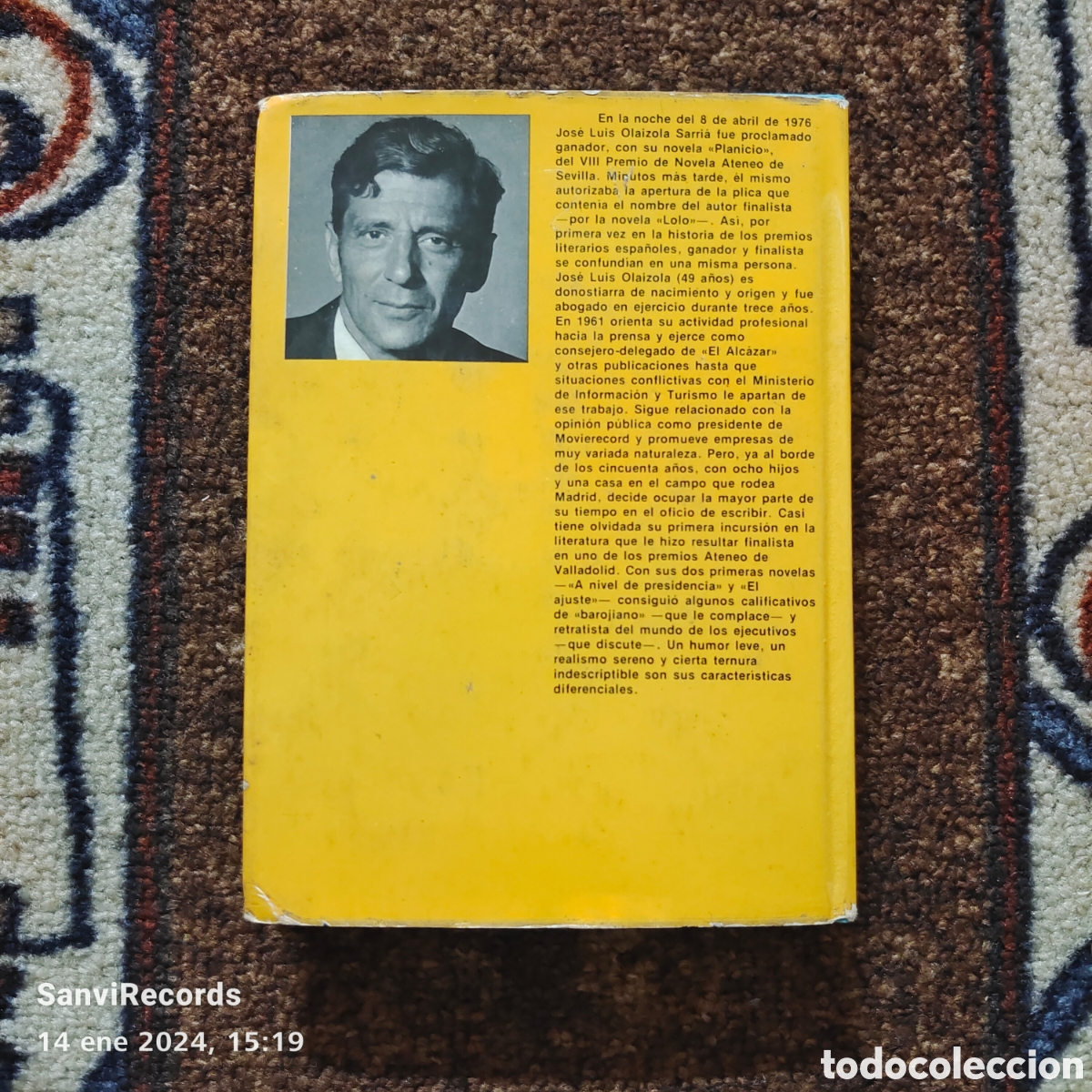 Libros de segunda mano: PLANICIO (JOSE LUIS OLAIZOLA) (PLANETA) - Foto 2