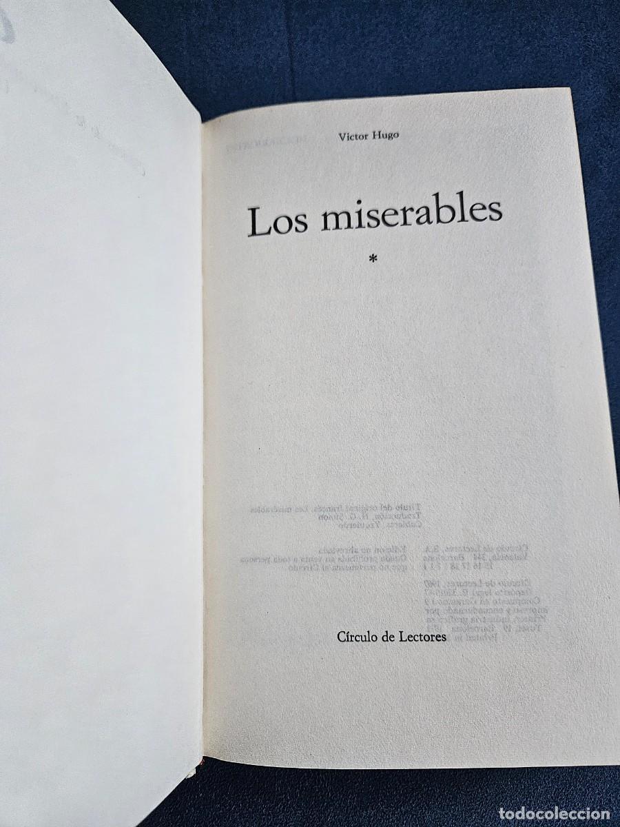 Libros de segunda mano: Libro Los Miserables De V&iacute;ctor Hugo Tomo I. Circulo De Lectores 1971. - Foto 5