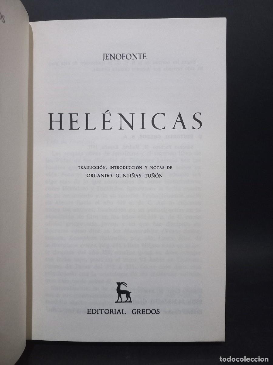 Libros de segunda mano: JENOFONTE - HEL&Eacute;NICAS - 1977 - Foto 2