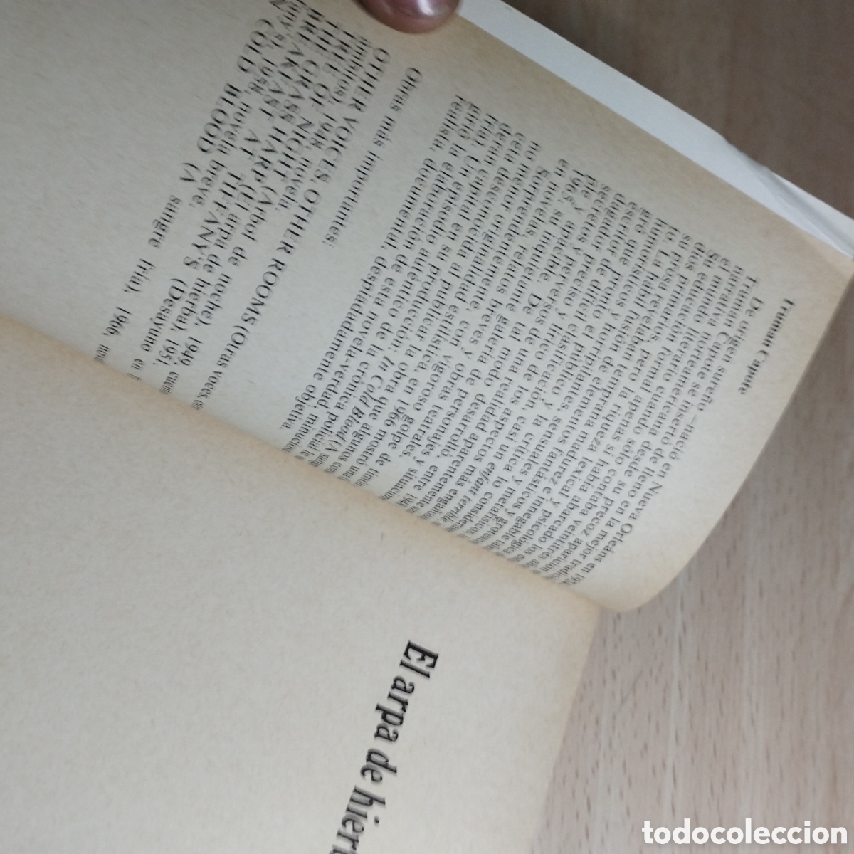Libros de segunda mano: El arpa de hierba. Truman Capote. 1980. Argos Vergara. - Foto 5