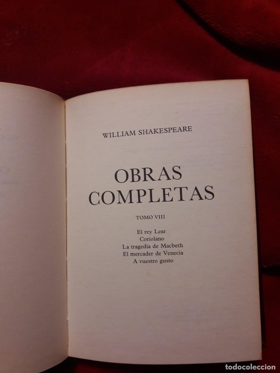 Libros de segunda mano: OBRAS COMPLETAS DE WILLIAM SHAKESPEARE - Foto 5