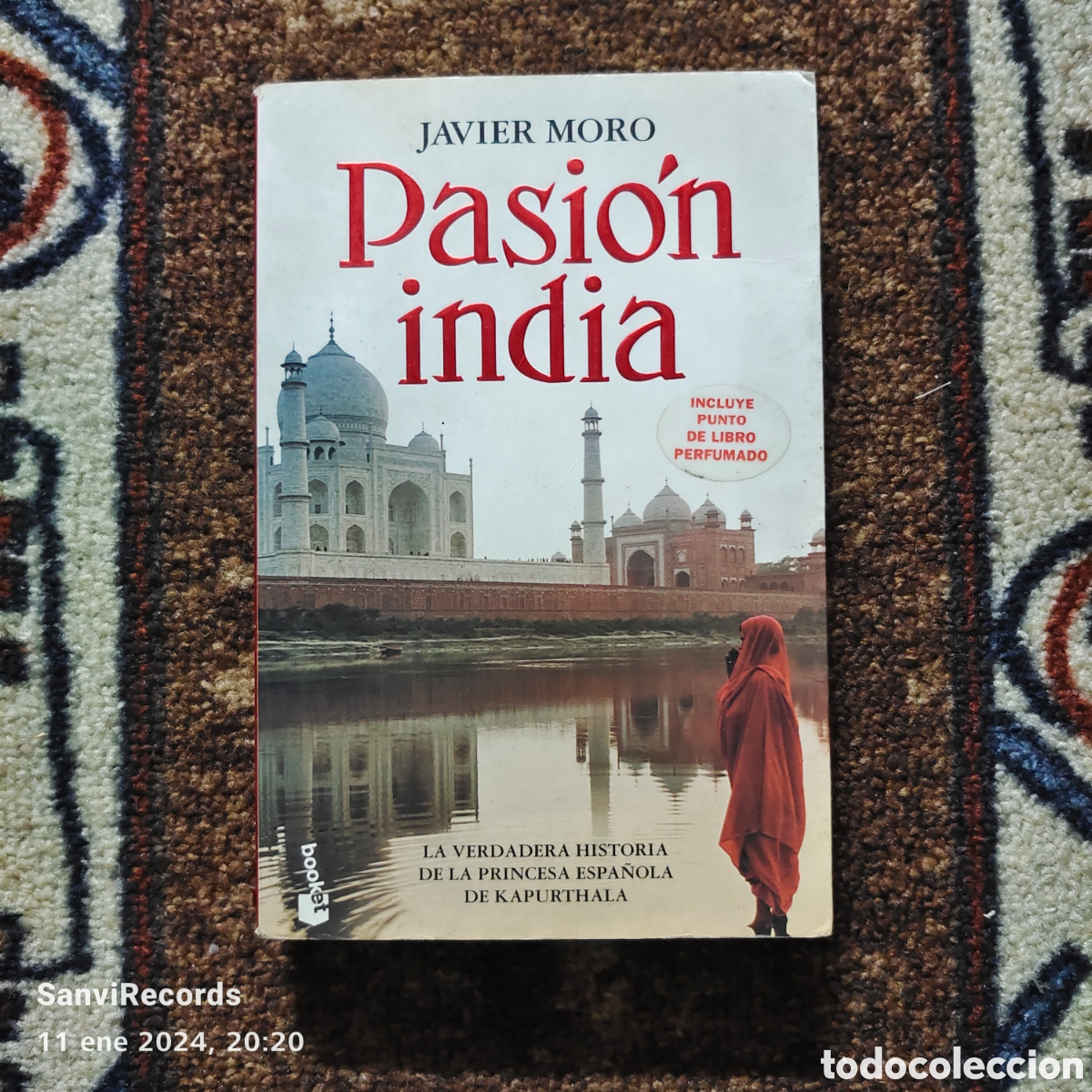 Libros de segunda mano: PASI&Oacute;N INDIA (JAVIER MORO) (BOOKET) - Foto 1