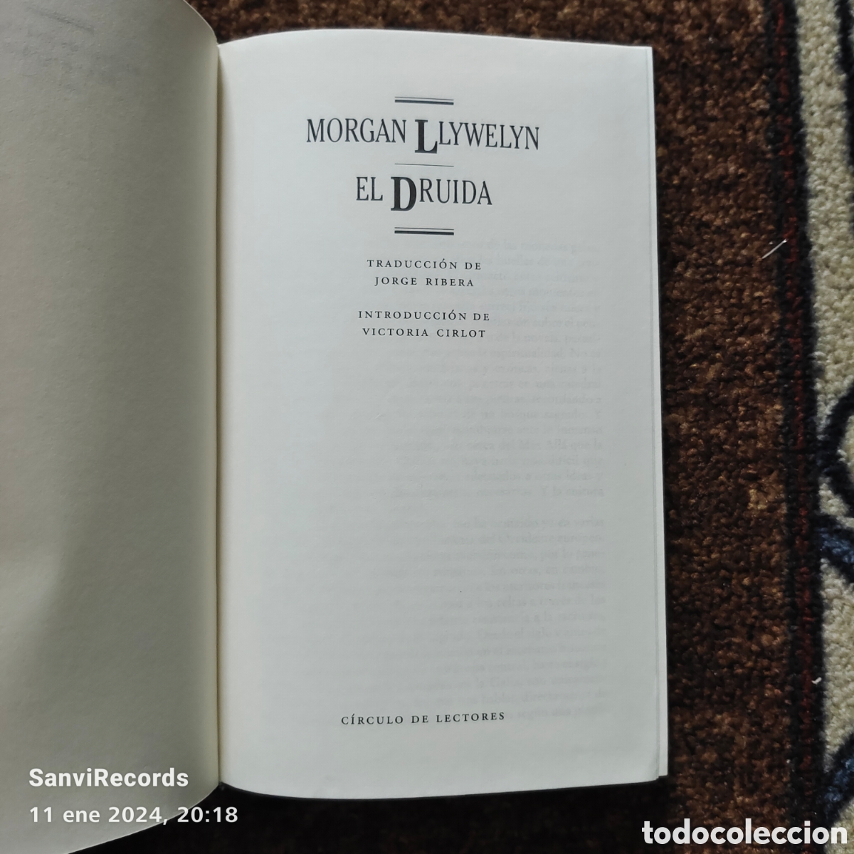 Libros de segunda mano: EL DRUIDA (MORGAN LLYWELYN) (C&Iacute;RCULO DE LECTORES) - Foto 2