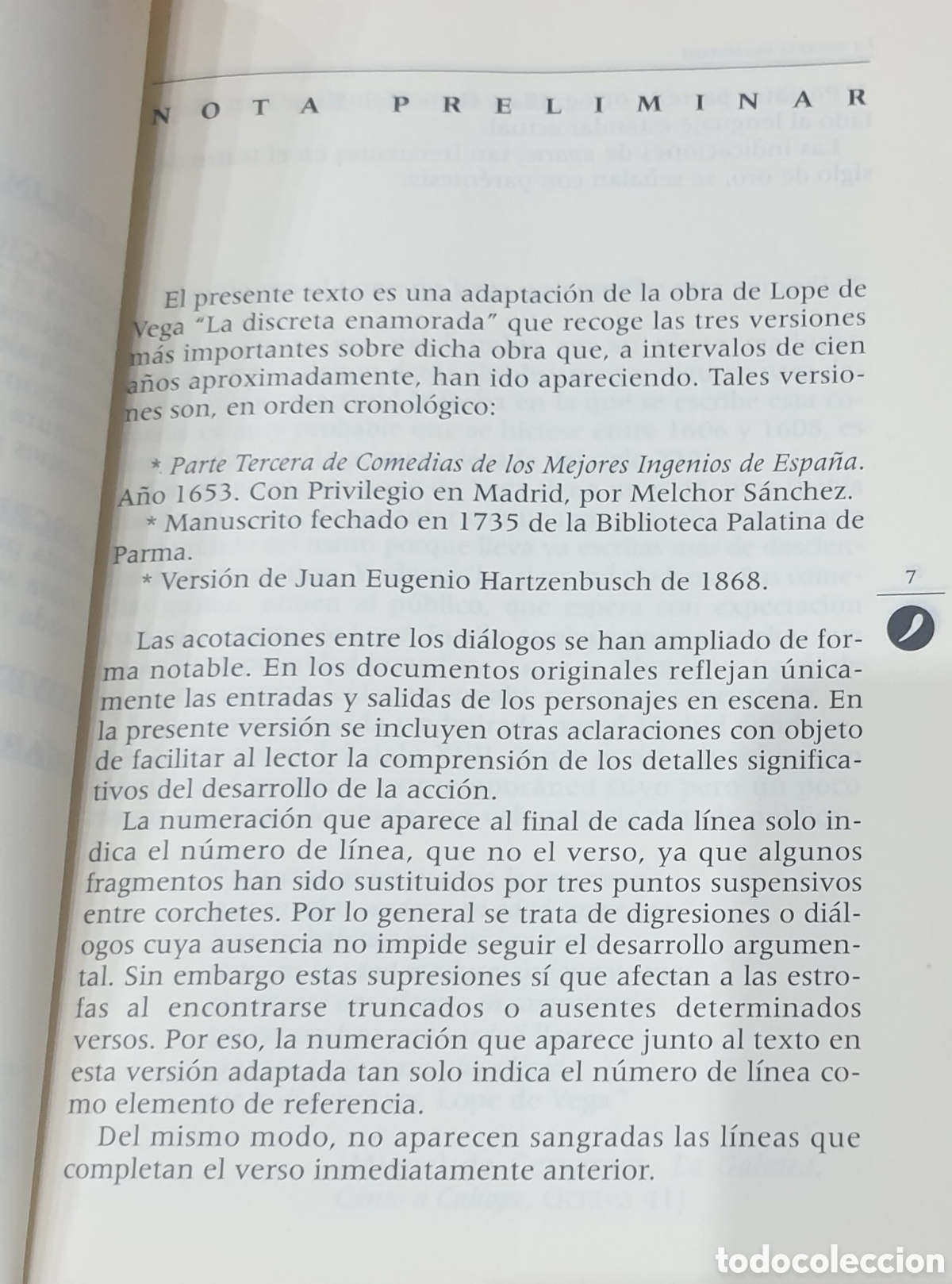Libros de segunda mano: La discreta enamorada, de Lope de Vega - Foto 2