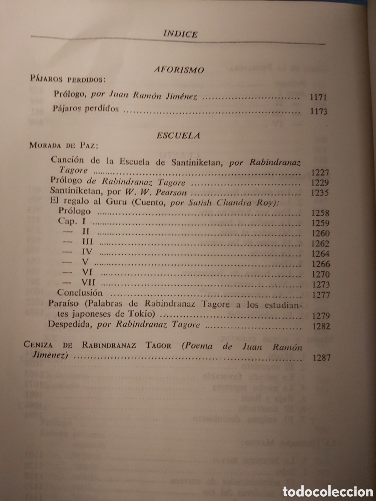 Libros de segunda mano: OBRA ESCOGIDA $ R. TAGORE $ AGUILAR $ 9 EDICI&Oacute;N 1966 - Foto 14