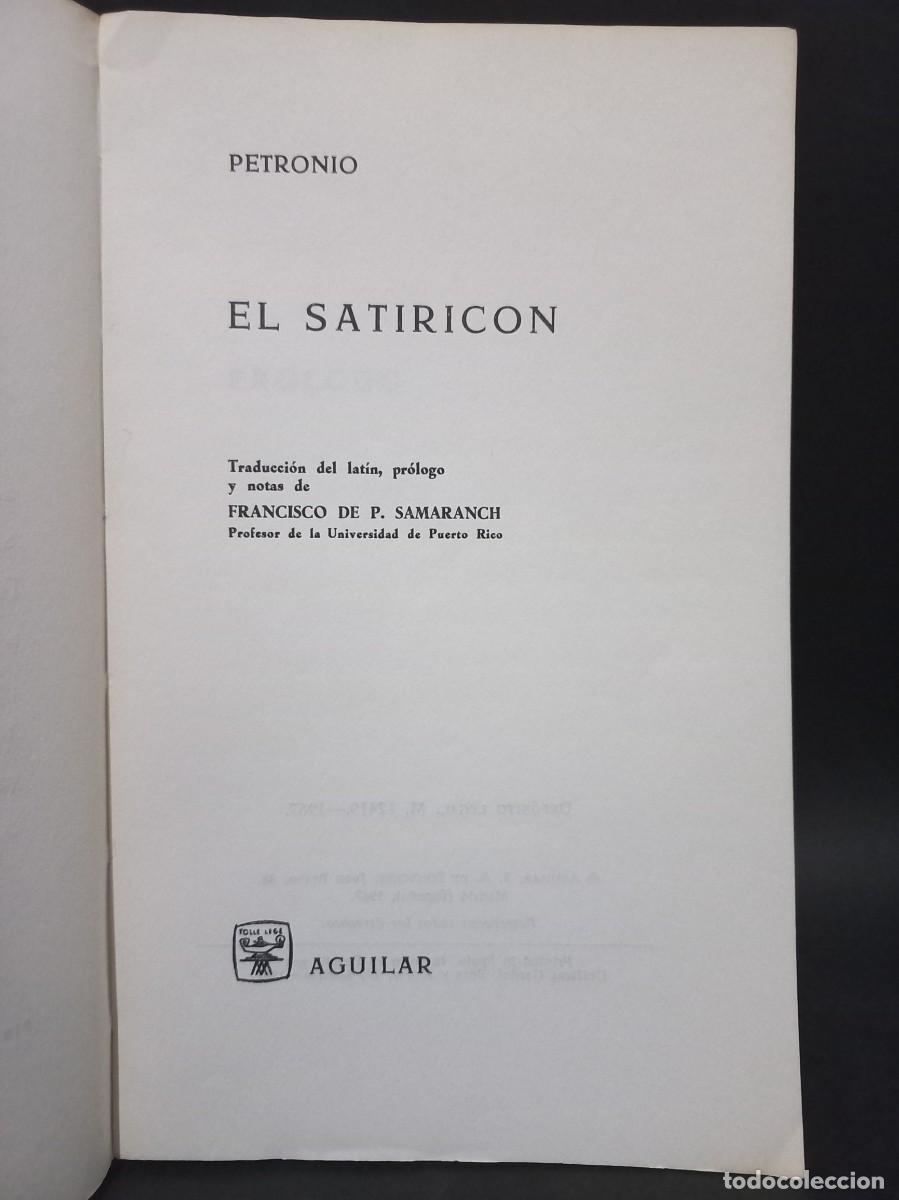 Libros de segunda mano: PETRONIO - EL SATIRICON - 1967 - Foto 2