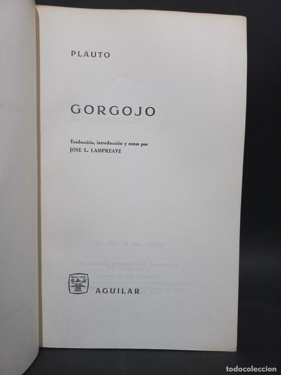 Libros de segunda mano: PLAUTO - GORGOJO - 1967 - Foto 2