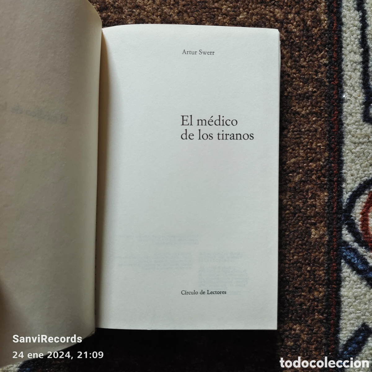 Libros de segunda mano: EL M&Eacute;DICO DE LOS TIRANOS (ARTUR SWERR) (C&Iacute;RCULO DE LECTORES) - Foto 2