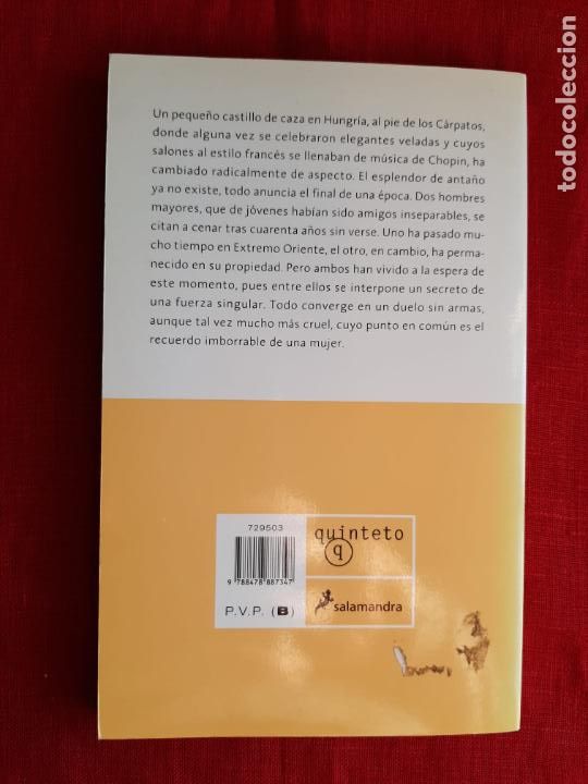 Libros de segunda mano: El &uacute;ltimo encuentro - M&aacute;rai, S&aacute;ndor - Foto 2