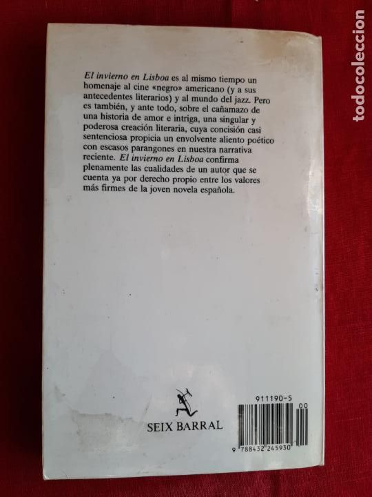 Libros de segunda mano: El invierno en Lisboa - Mu&ntilde;oz Molina, Antonio - Foto 2