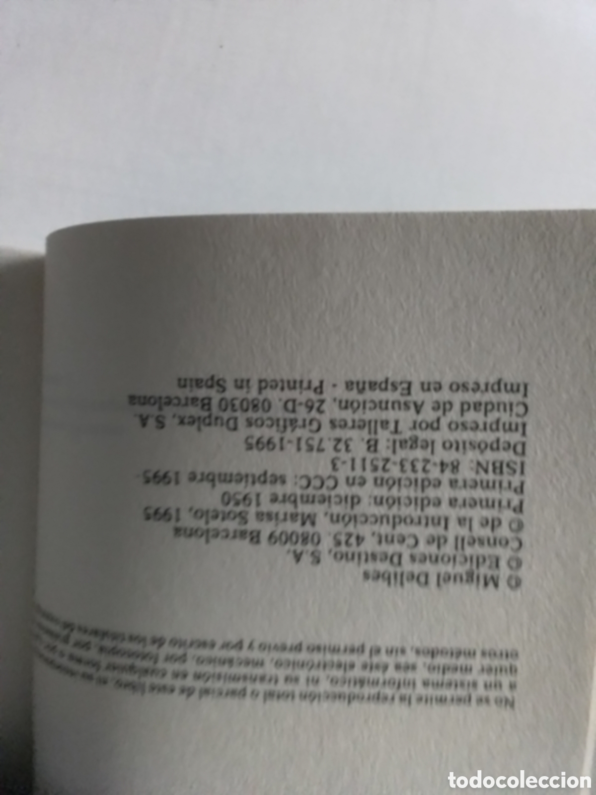 Libros de segunda mano: Libro Miguel Delibes - Foto 3