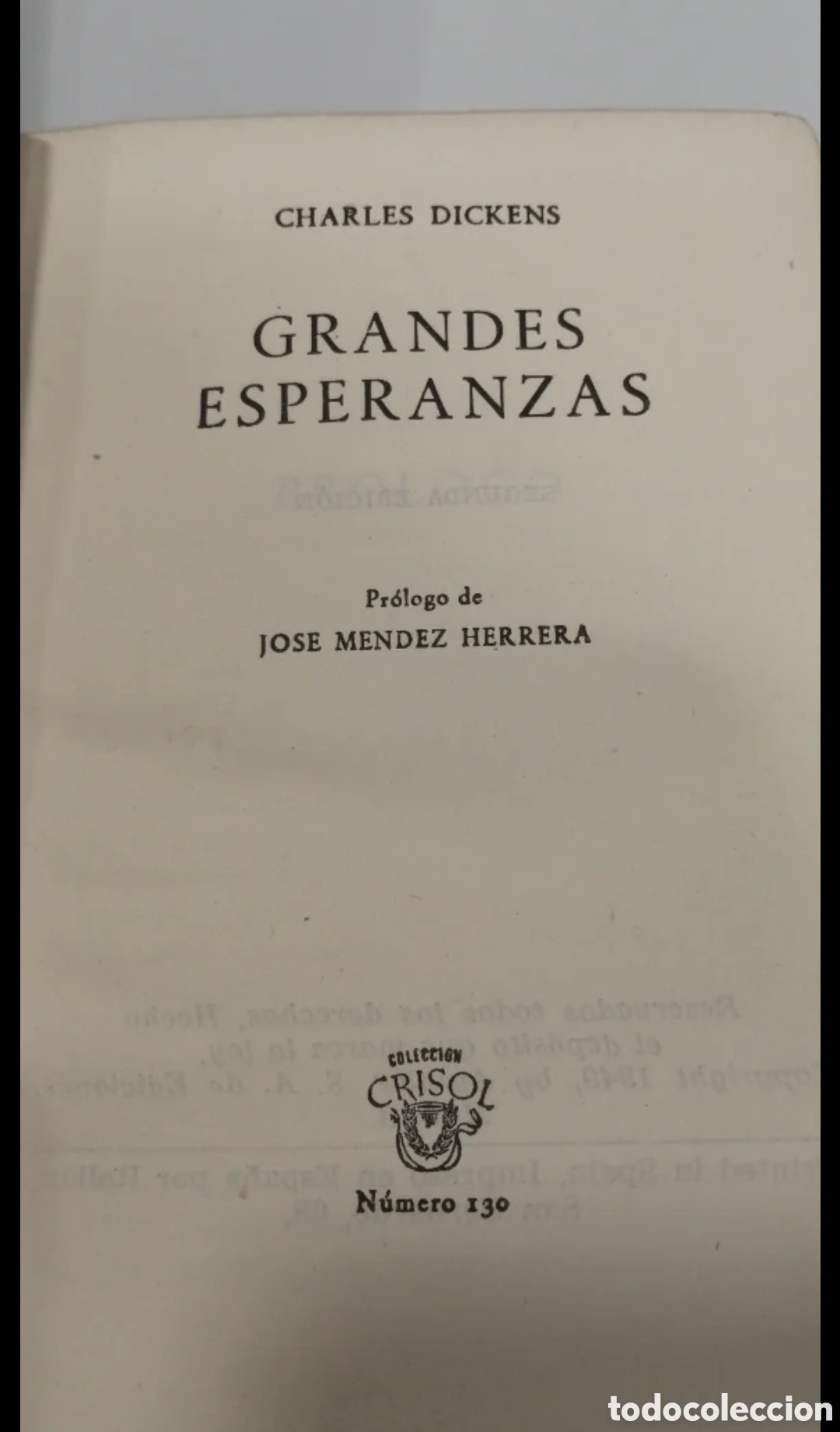 Libros de segunda mano: Grandes Esperanzas Dickens Crisol Aguilar - Foto 8