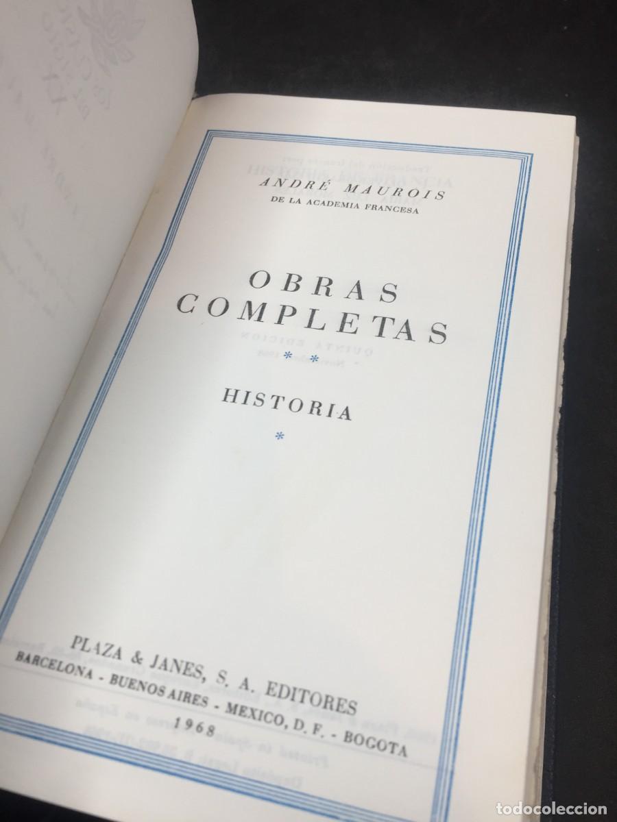 Libros de segunda mano: Obras completas, Andr&eacute; Maurois. Plaza y Jan&eacute;s 1968. - Foto 1