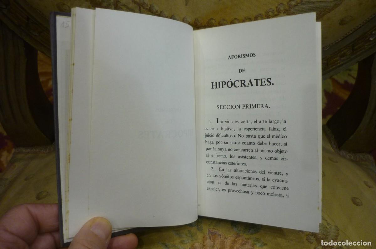 Libros de segunda mano: AFORISMOS DE HIP&Oacute;CRATES. PUBLICACIONES CONTROLADAS, MADRID, 1969. - Foto 6