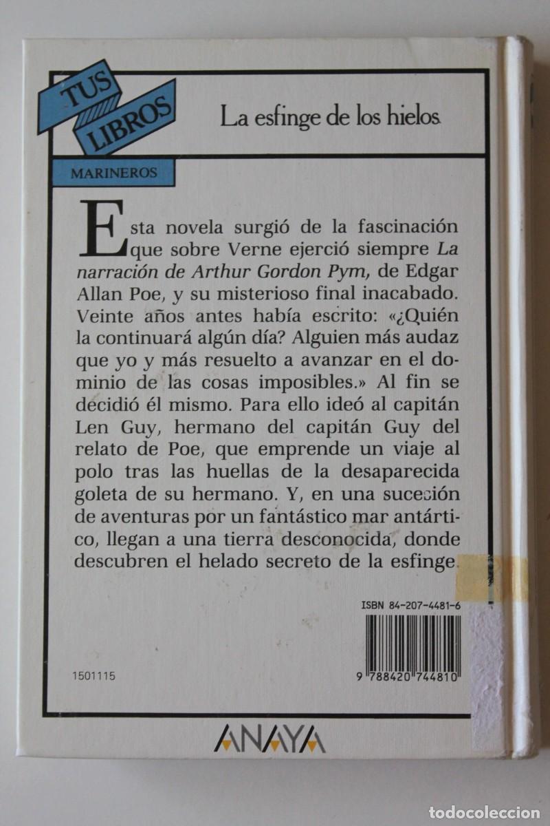 Libros de segunda mano: Jules Verne - La esfinge de los hielos - Anaya Tus Libros - Foto 3