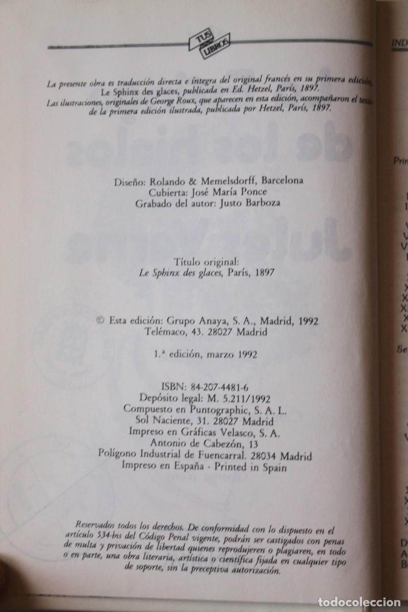 Libros de segunda mano: Jules Verne - La esfinge de los hielos - Anaya Tus Libros - Foto 7