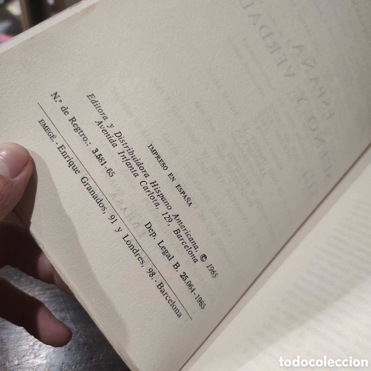 Libros de segunda mano: Espa&ntilde;a, sue&ntilde;o y verdad. - ZAMBRANO, Mar&iacute;a - Foto 5