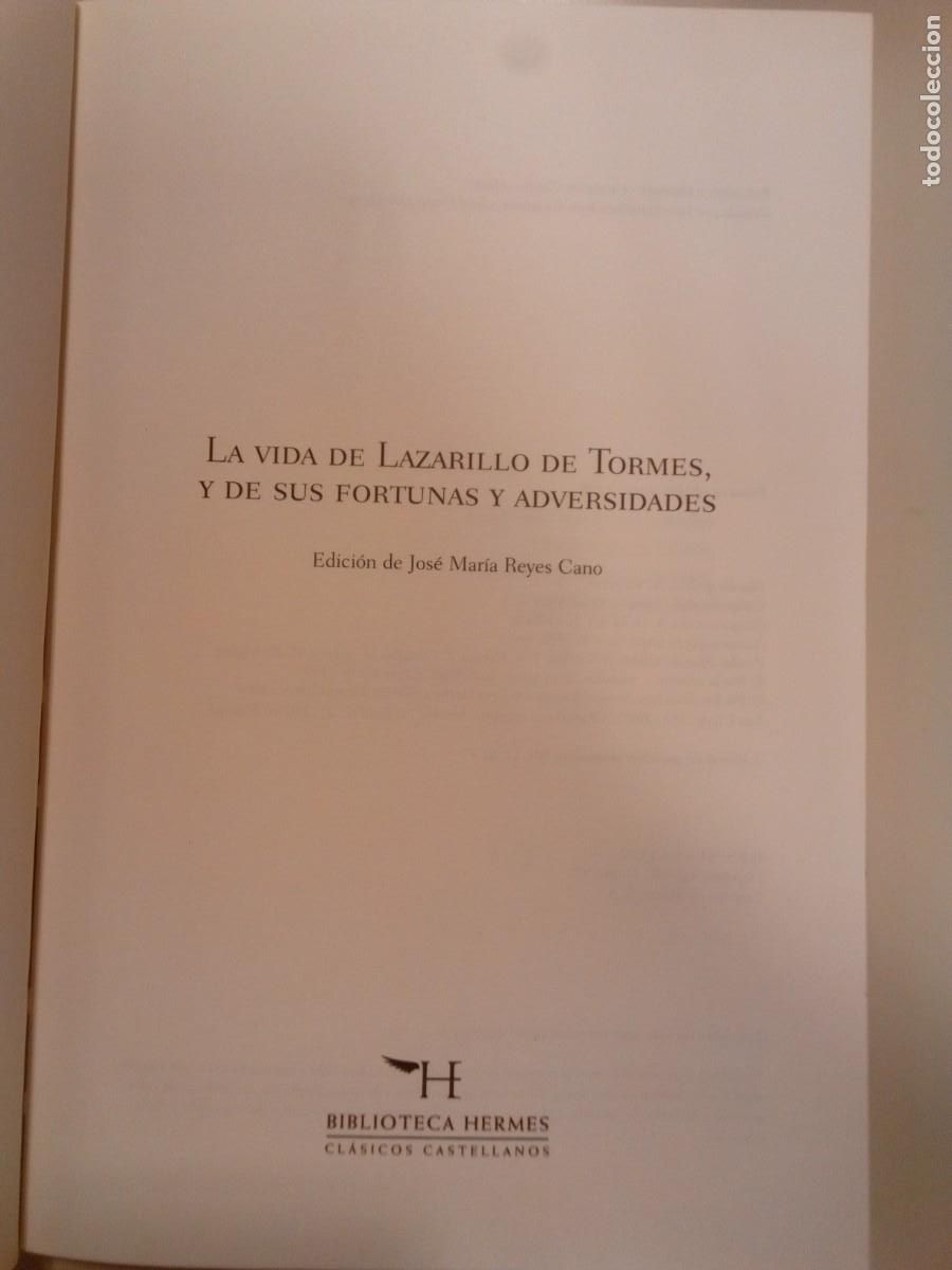 Libros de segunda mano: Libro. Lazarillo de Tormes. An&oacute;mino, edici&oacute;n de Reyes Cano. 1998 - Foto 2